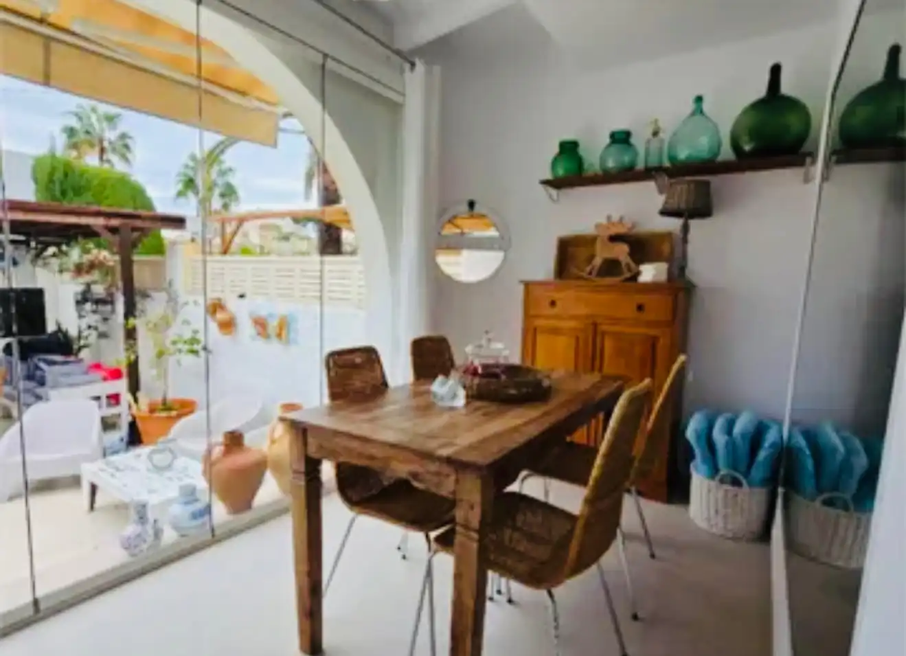 Esszimmer von Haus oder Chalet zum Verkauf in Calpe / Calp mit Klimaanlage, Heizung und Privatgarten
