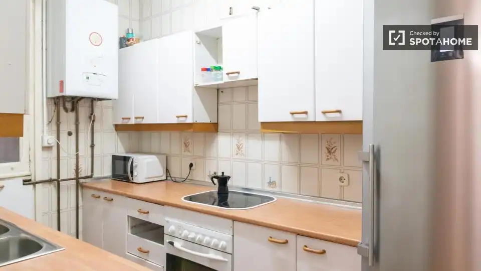 Kitchen of Flat for rent in Madrid  with Air Conditioner, Heating and Furnished