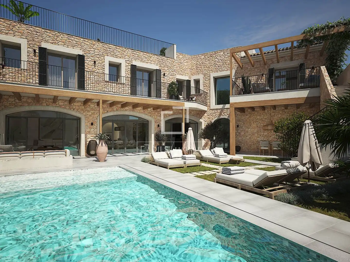 Terrassa de Casa o xalet en venda en Ses Salines amb Aire condicionat, Calefacció i Jardí privat