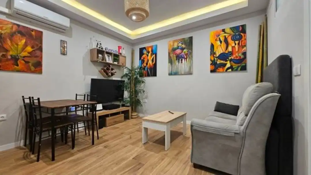 Living room of Flat for sale in Jerez de la Frontera  with Air Conditioner, Furnished and Washing machine