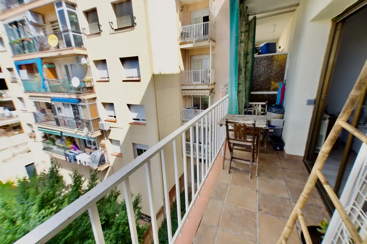Terrasse von Wohnung zum Verkauf in Terrassa mit Klimaanlage, Heizung und Parkett