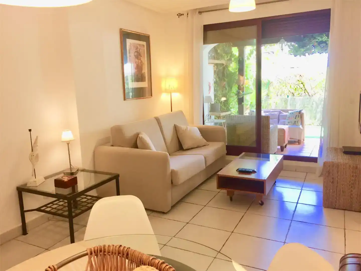 Living room of Flat for sale in Vera  with Air Conditioner, Private garden and Swimming Pool