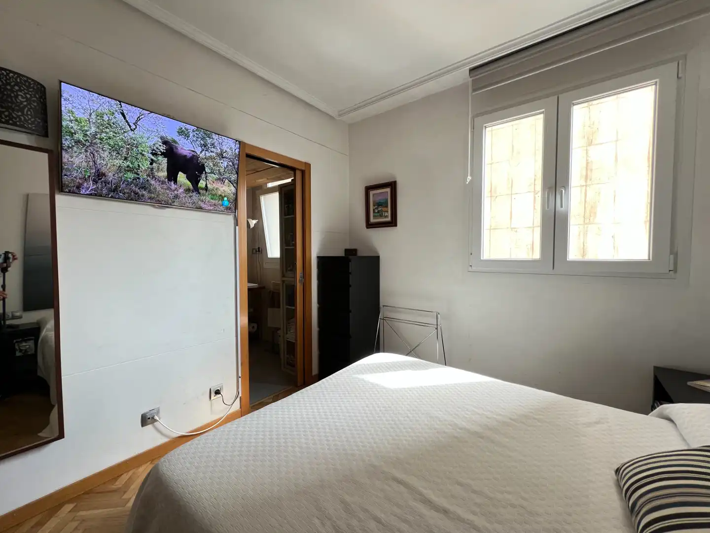 Bedroom of Flat for sale in Zaragoza  with Air Conditioner, Heating and Parquet flooring