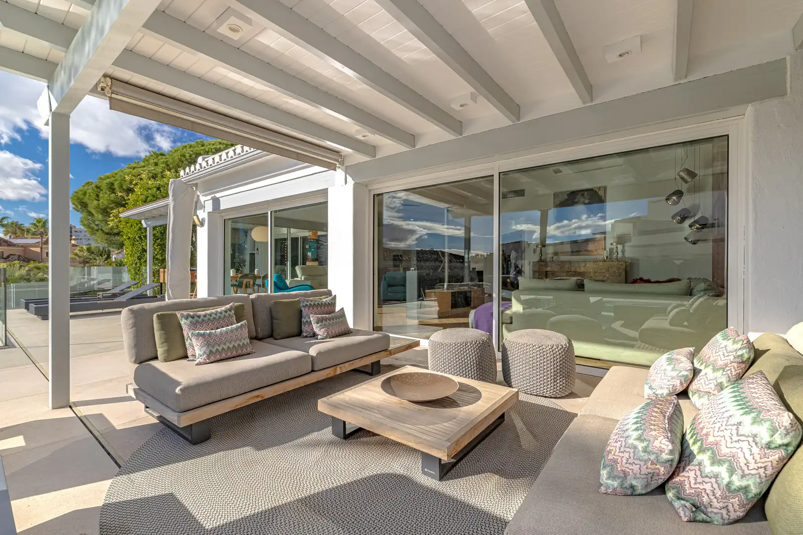 Terraza de Casa o chalet en venta en Marbella con Aire acondicionado, Jardín privado y Terraza