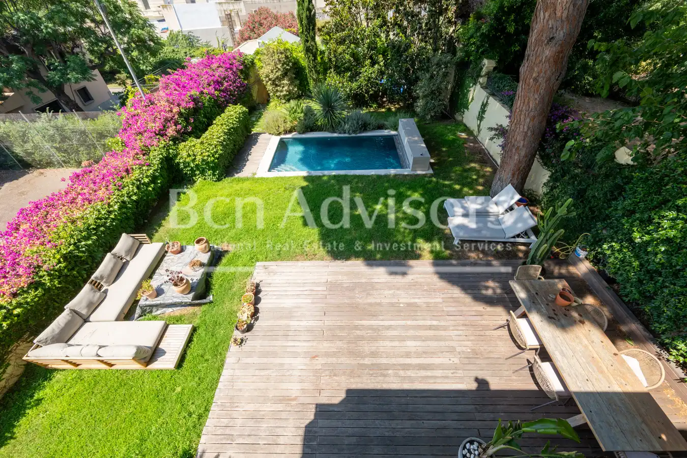 Jardí de Casa o xalet de lloguer en Barcelona amb Aire condicionat, Calefacció i Jardí privat