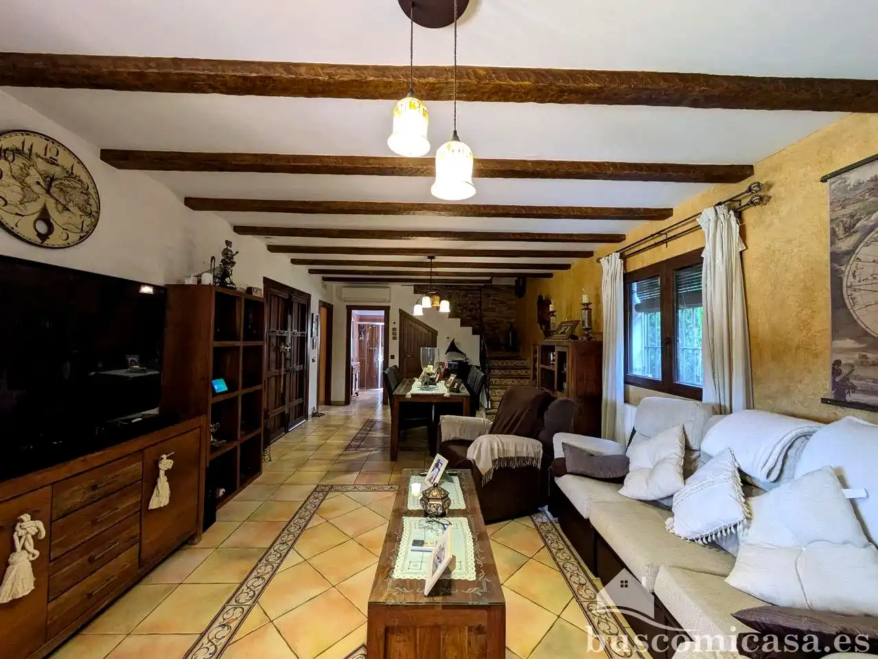 Sala de estar de Finca rústica en venta en Linares con Aire acondicionado, Calefacción y Jardín privado