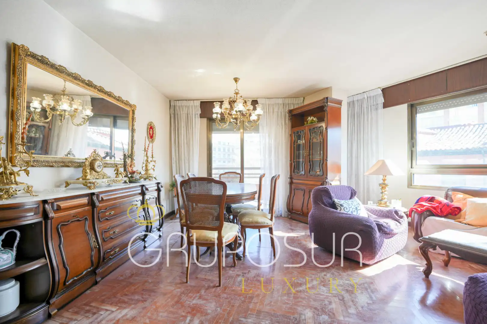 Comedor de Piso en venta en Valladolid con Calefacción, Parquet y Terraza