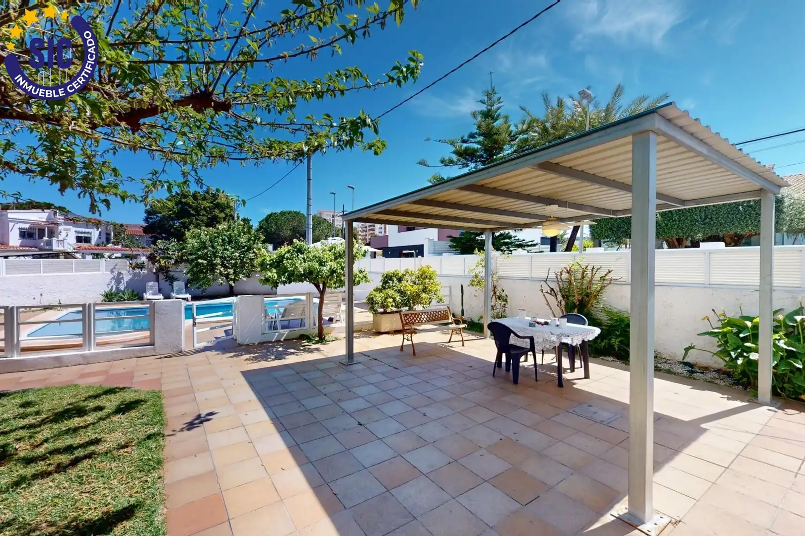 Terraza de Casa o chalet en venta en Benicasim / Benicàssim con Aire acondicionado, Jardín privado y Terraza