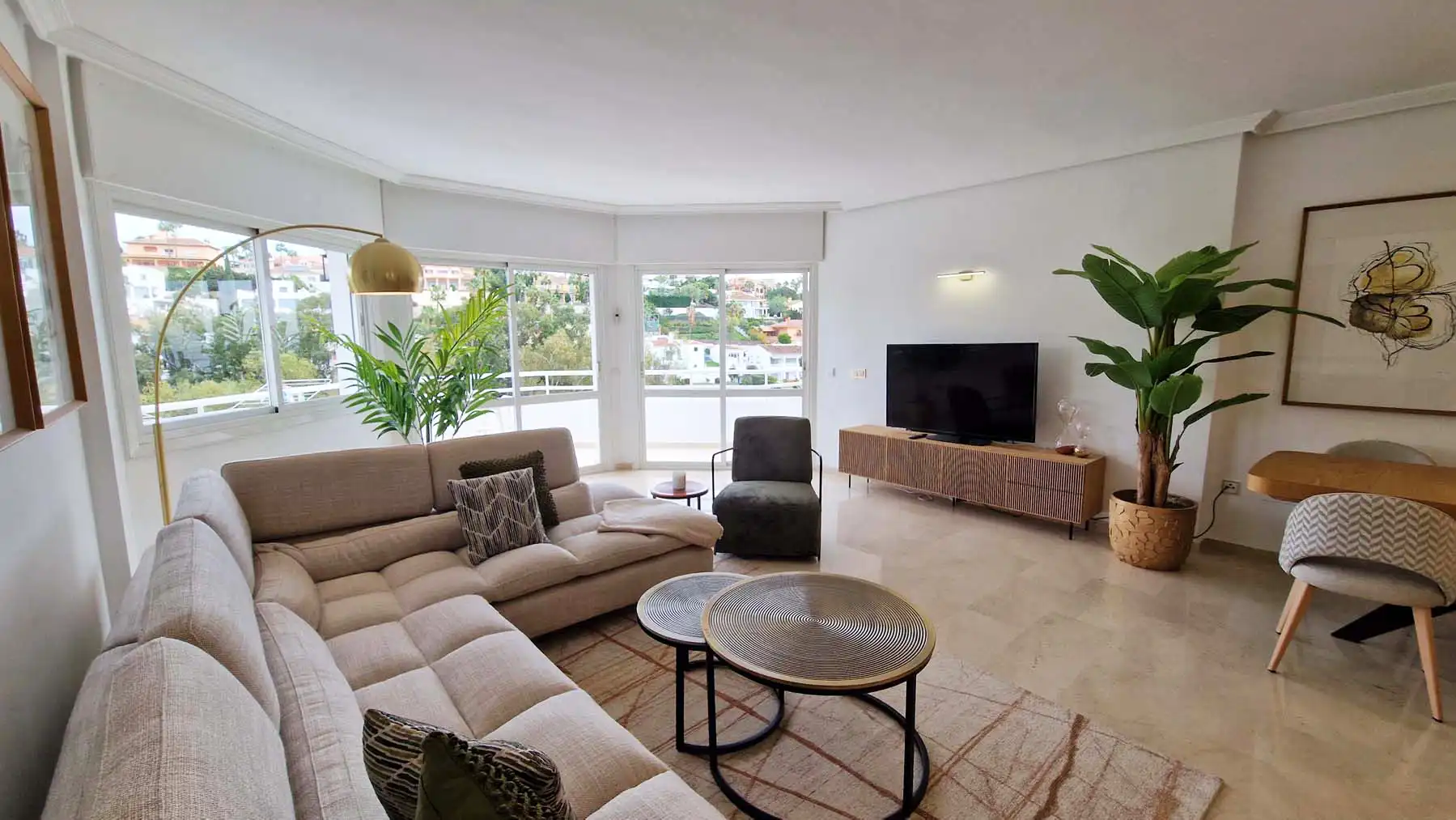 Sala de estar de Ático en venta en Benalmádena con Aire acondicionado, Calefacción y Terraza