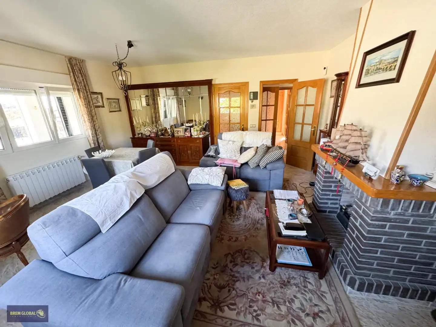 Living room of Houses for sale in La Cabrera  with Heating, Private garden and Swimming Pool