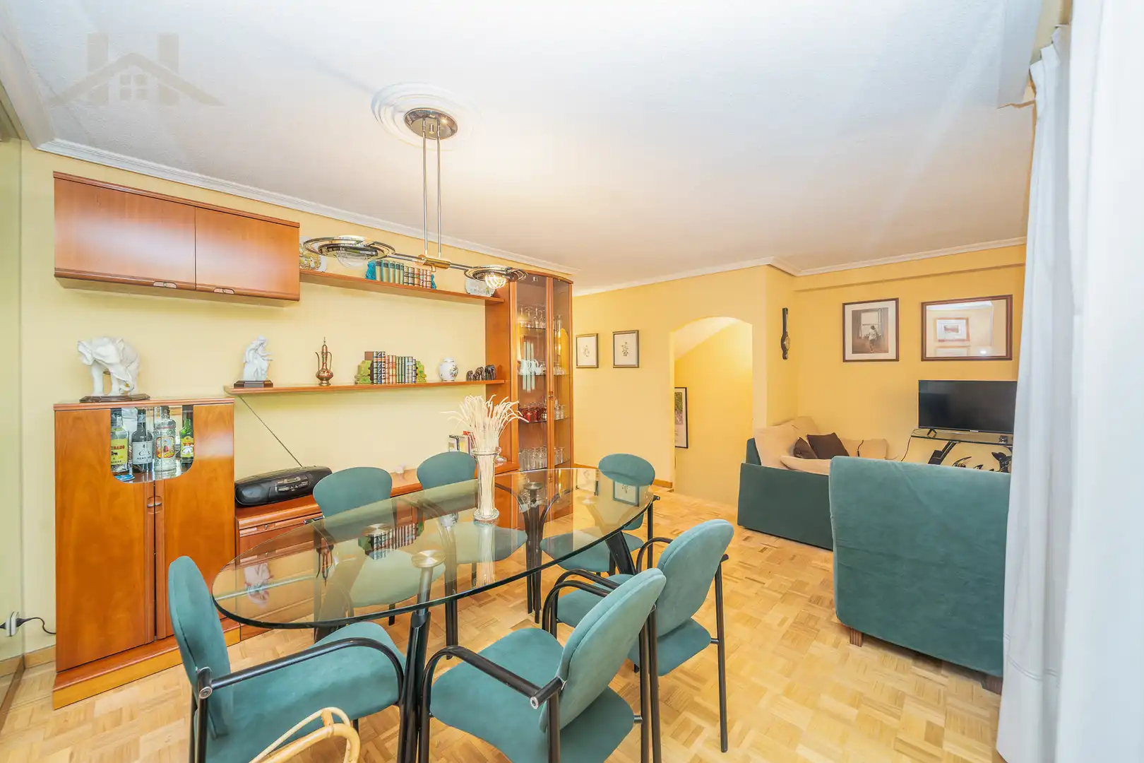 Living room of Detached homes for sale in El Escorial  with Heating, Parquet flooring and Terrace