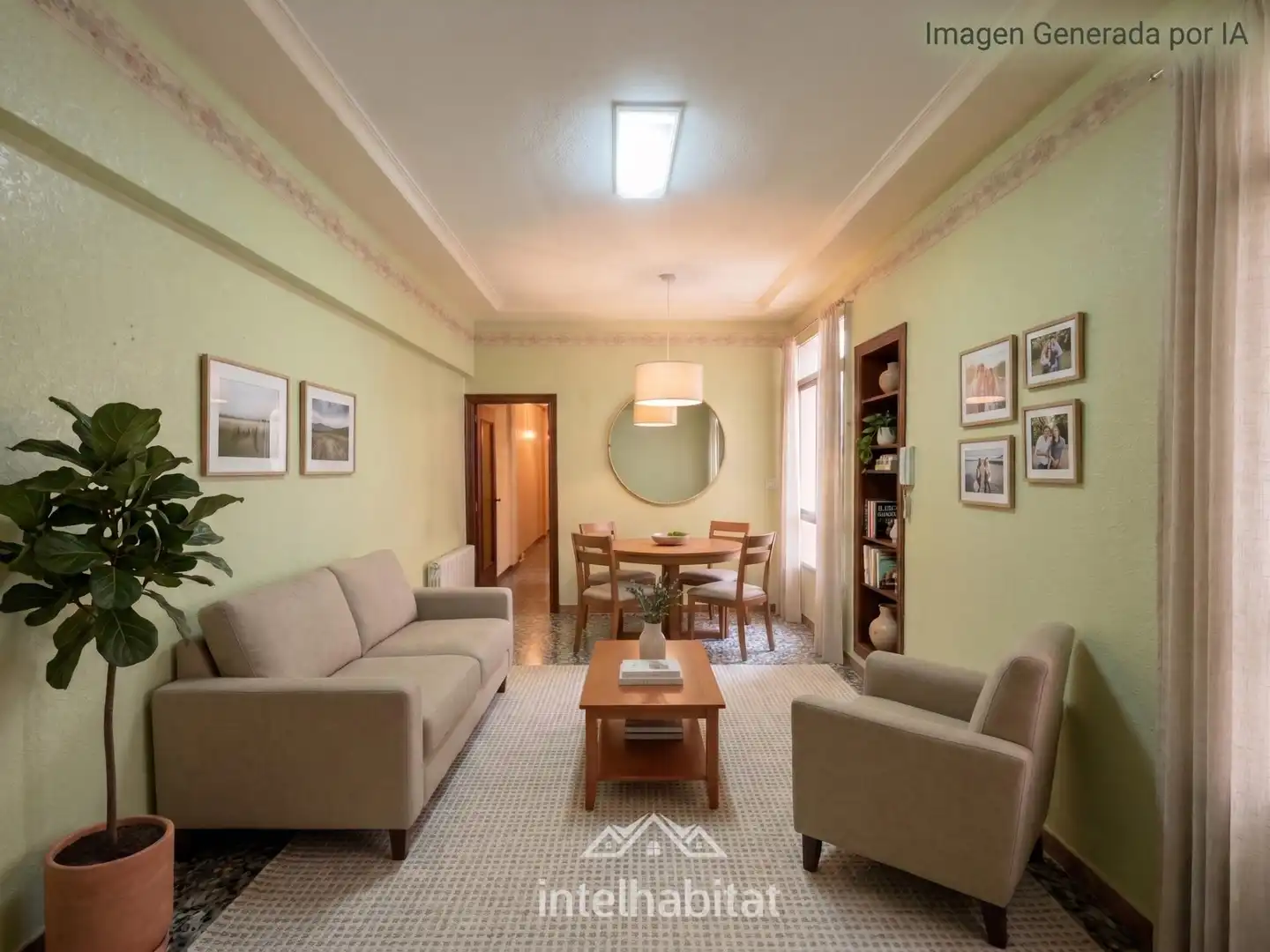 Sala d'estar de Casa o xalet en venda en Benifaió amb Calefacció, Terrassa i Moblat