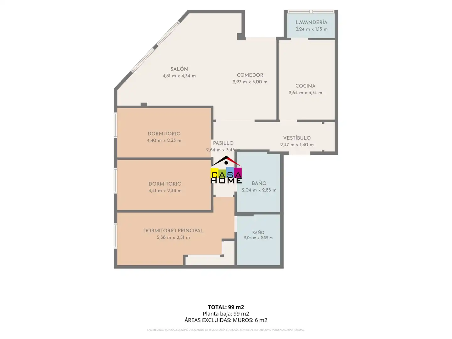 Piso en venta en Castellón de la Plana / Castelló de la Plana con Aire acondicionado, Trastero y Balcón