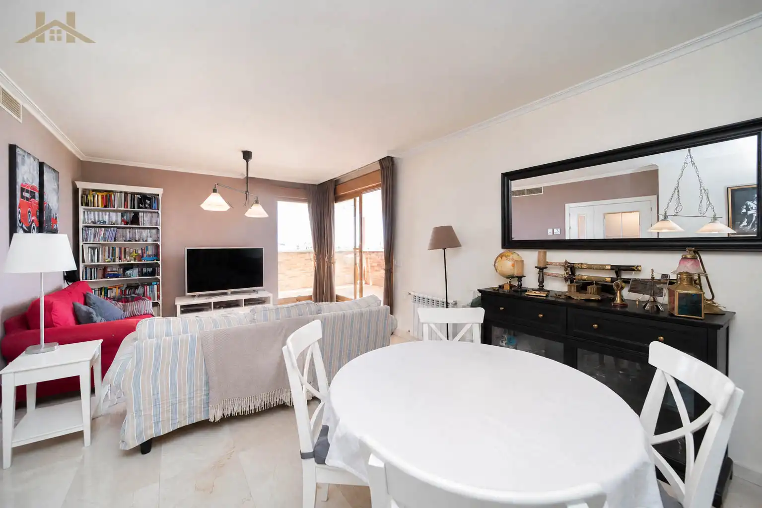 Living room of Attic for sale in Boadilla del Monte  with Air Conditioner, Heating and Private garden