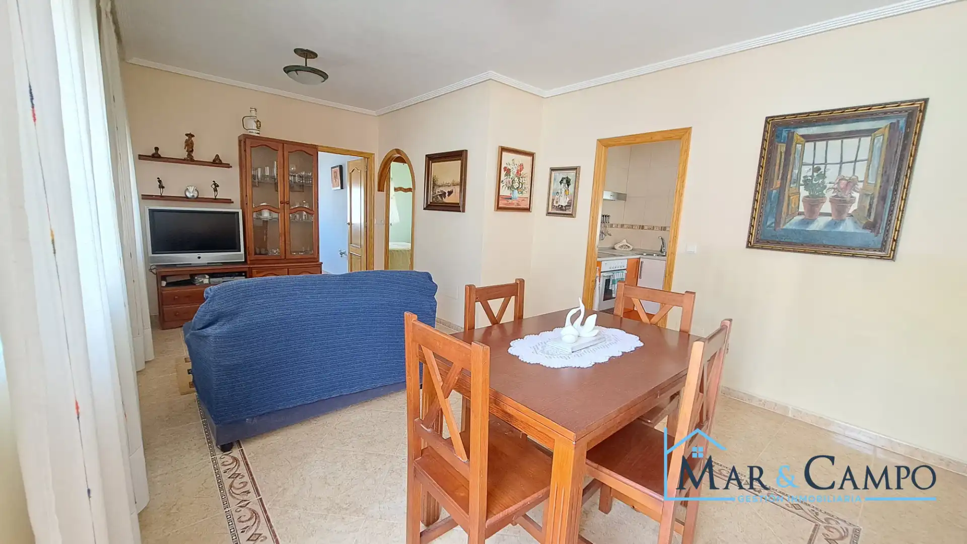 Sala de estar de Casa adosada en venta en Los Alcázares con Aire acondicionado, Jardín privado y Amueblado