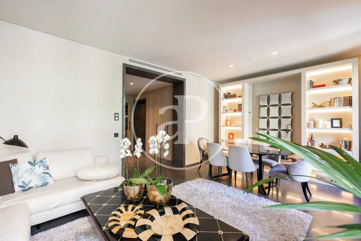Wohnzimmer von Wohnung zum Verkauf in Barcelona mit Klimaanlage und Heizung