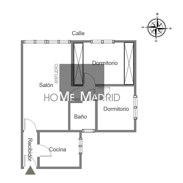 Flat for sale in Madrid  with Air Conditioner, Heating and Parquet flooring