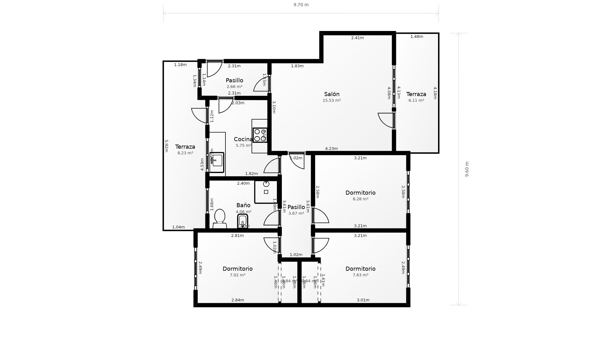 Pis de lloguer en  Madrid Capital amb Moblat i Forn