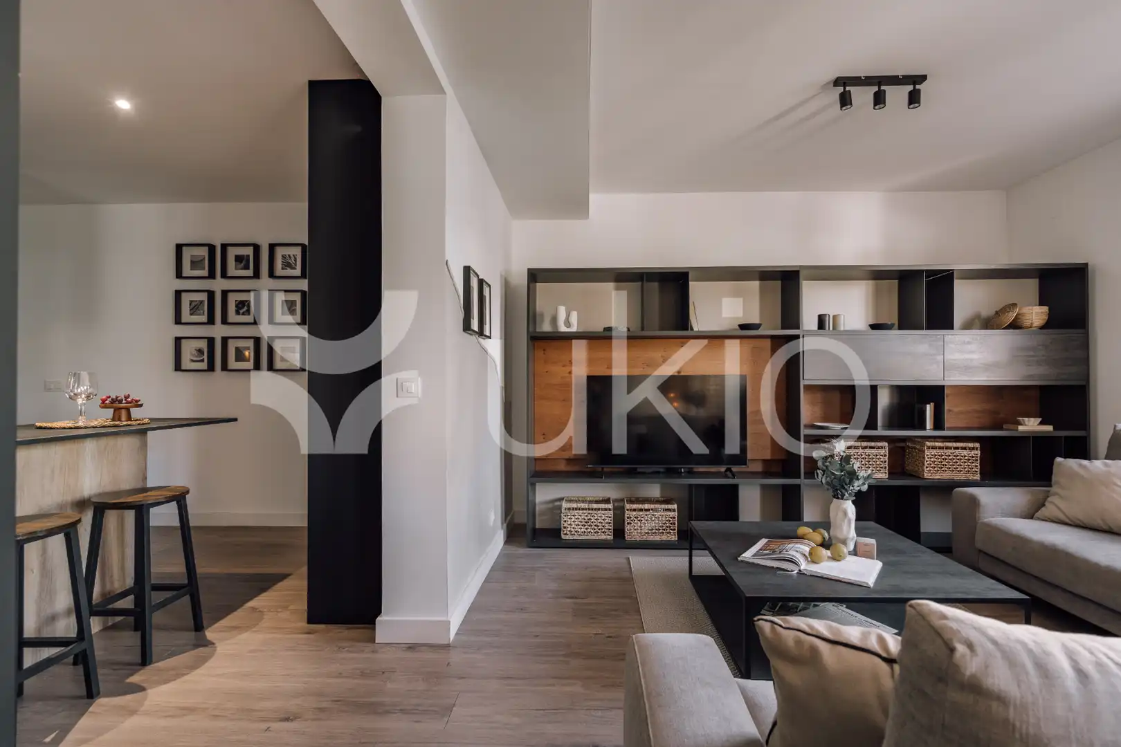 Sala d'estar de Apartament de lloguer en Madrid amb Aire condicionat, Calefacció i Moblat