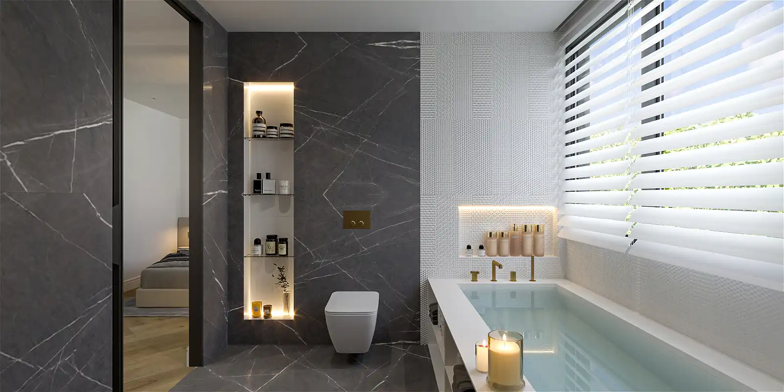 Badezimmer von Wohnungen zum Verkauf in Barcelona mit Klimaanlage, Abstellraum und Balkon
