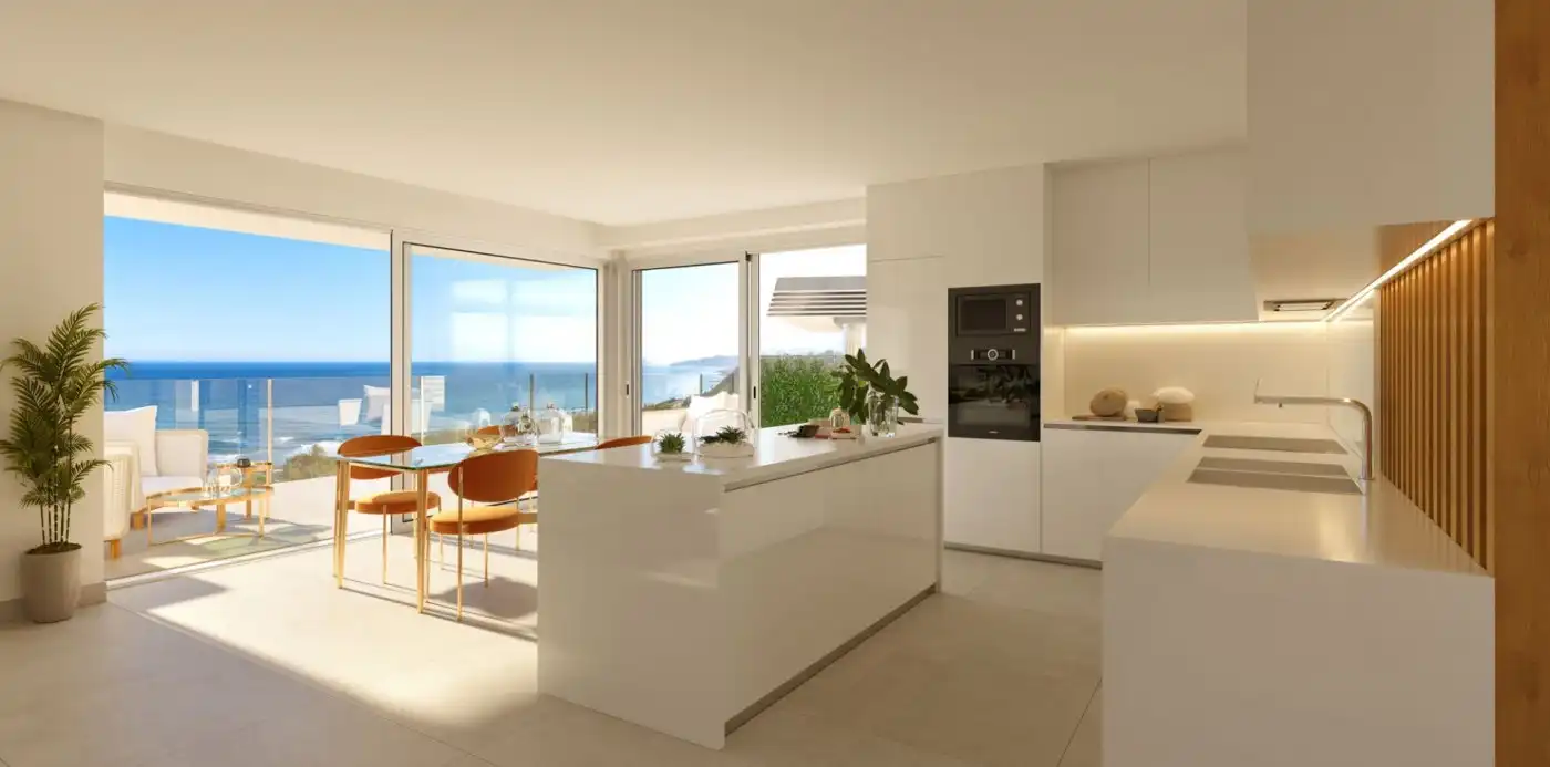 Cocina de Casa adosada en venta en Mijas con Aire acondicionado, Calefacción y Jardín privado