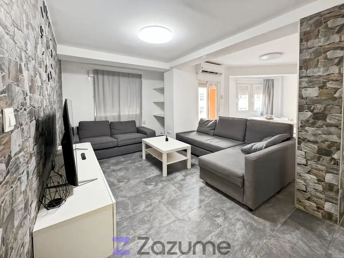 Wohnzimmer von Wohnung zur Miete in Alicante / Alacant mit Klimaanlage, Terrasse und Möbliert