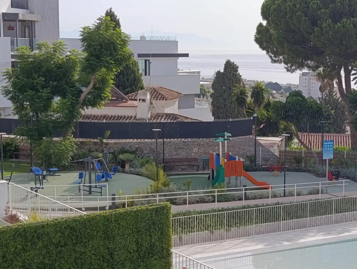 Terrace of Flat for rent in Torremolinos  with Air Conditioner, Heating and Private garden