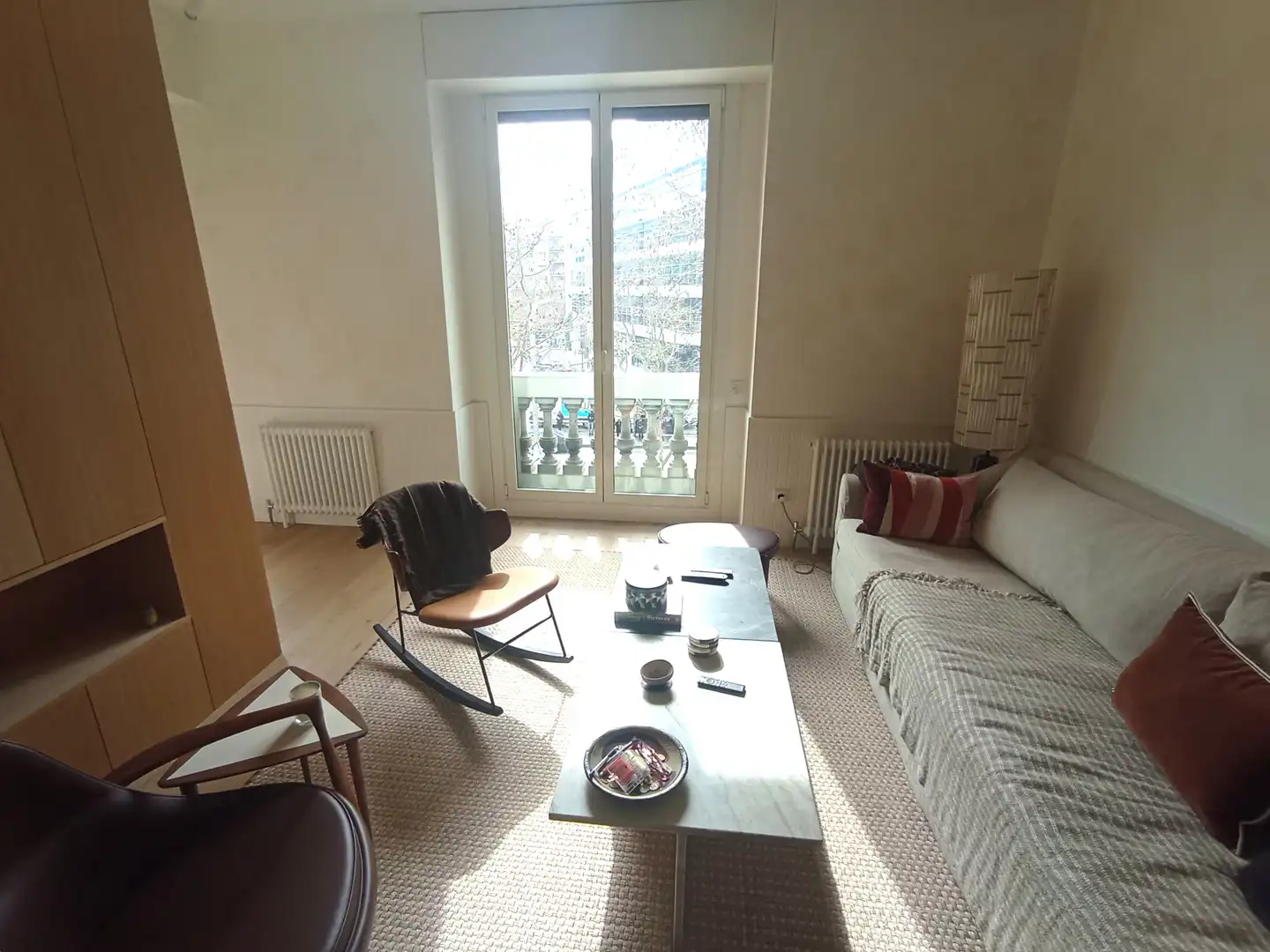Sala de estar de Piso en venta en Barcelona con Aire acondicionado, Calefacción y Parquet