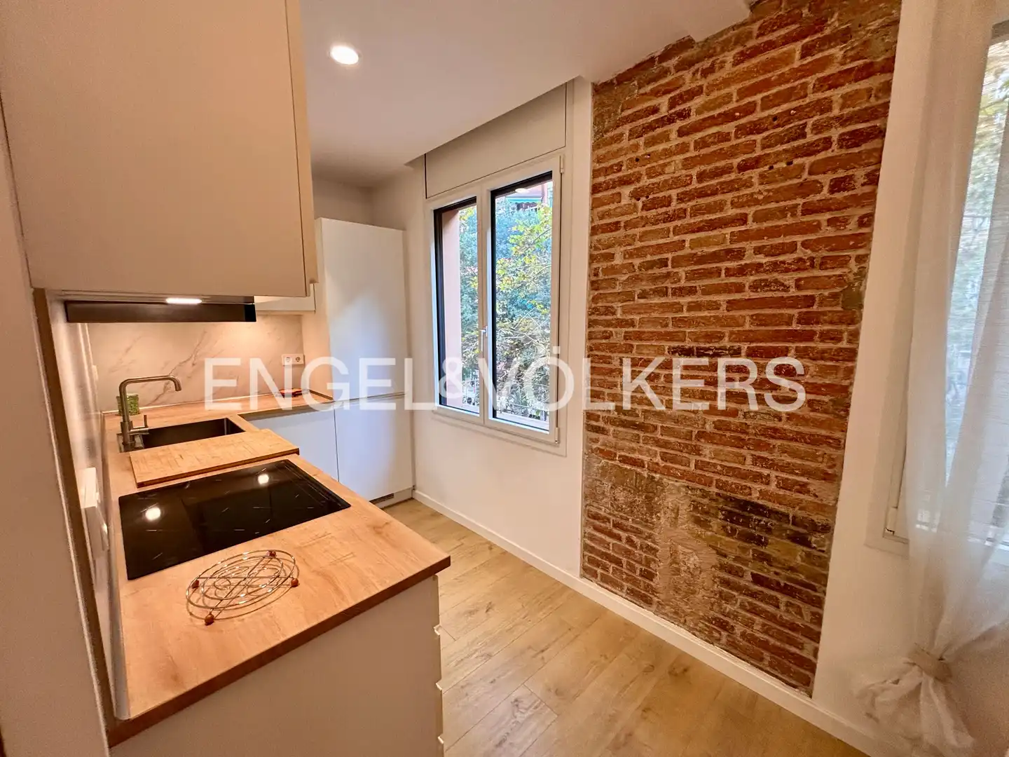 Kitchen of Flat for rent in Barcelona  with Air Conditioner, Heating and Terrace