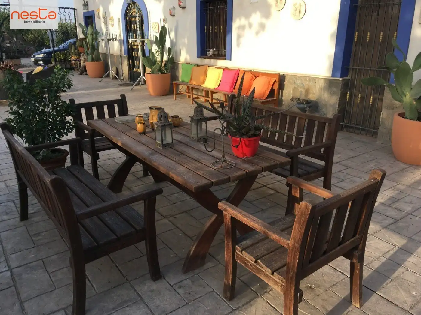 Terrassa de Finca rústica en venda en Lorca amb Aire condicionat, Jardí privat i Moblat