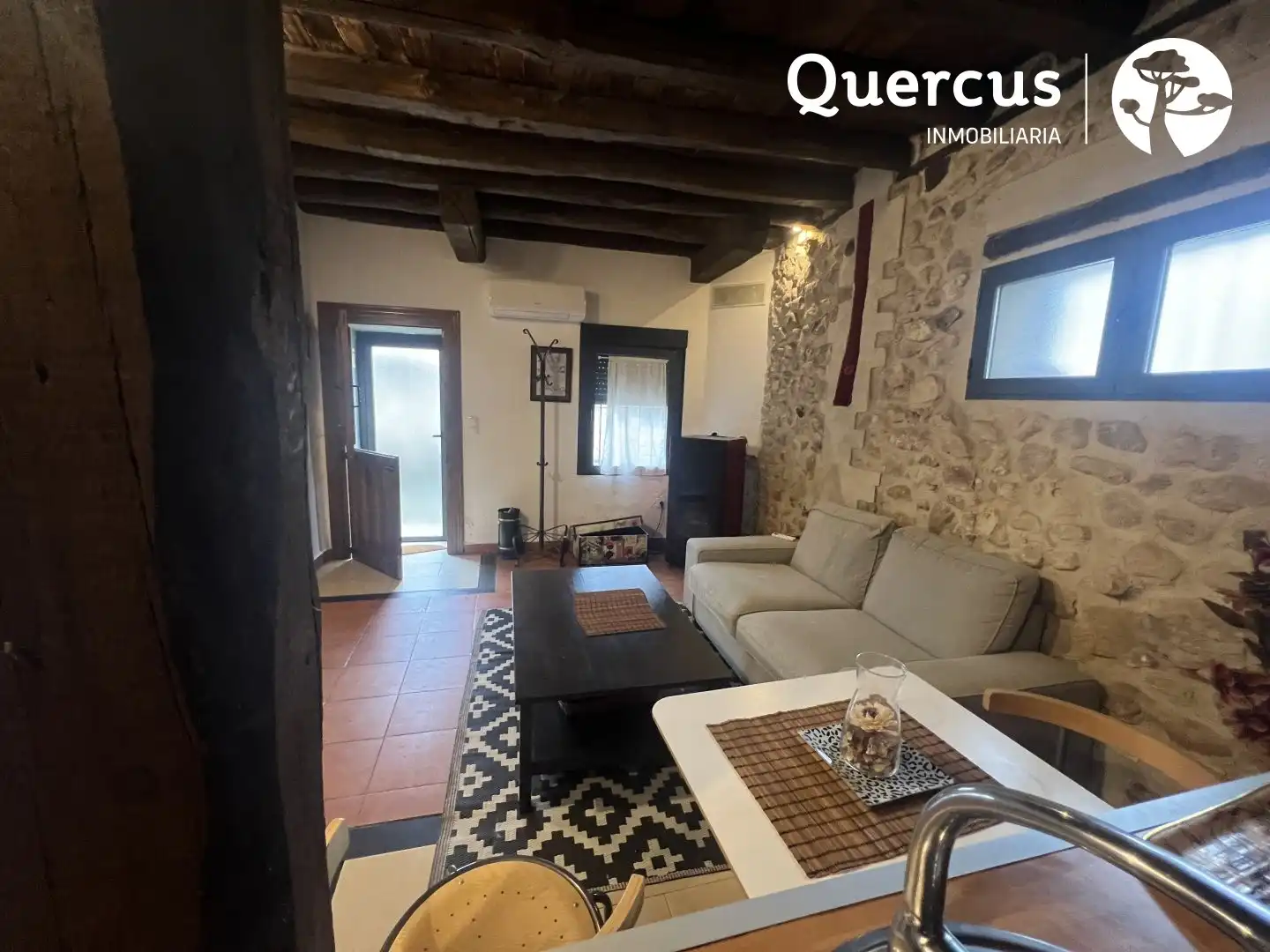 Living room of Houses for sale in Cabañas de Polendos  with Air Conditioner, Heating and Furnished