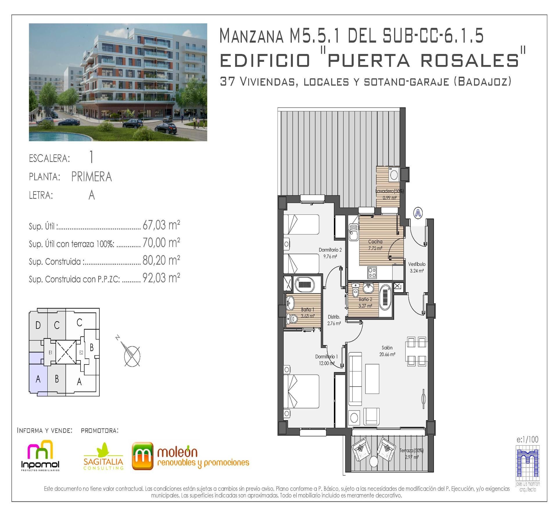 Apartament en venda en Badajoz Capital amb Aire condicionat, Calefacció i Jardí privat
