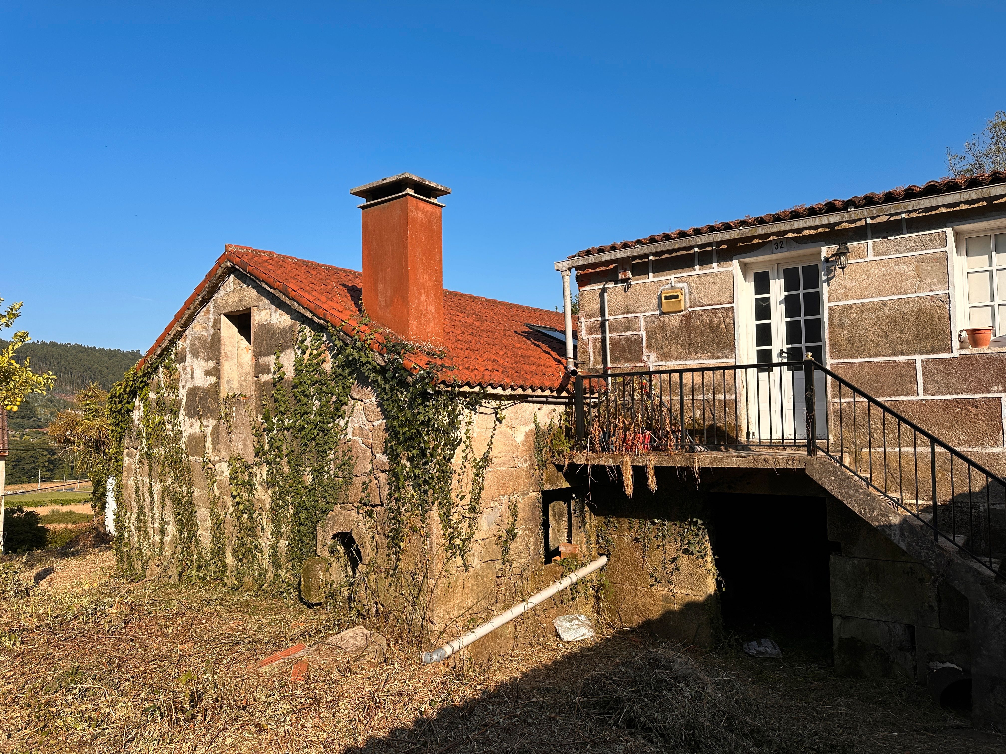 Vista exterior de Finca rústica en venda en Santiago de Compostela 