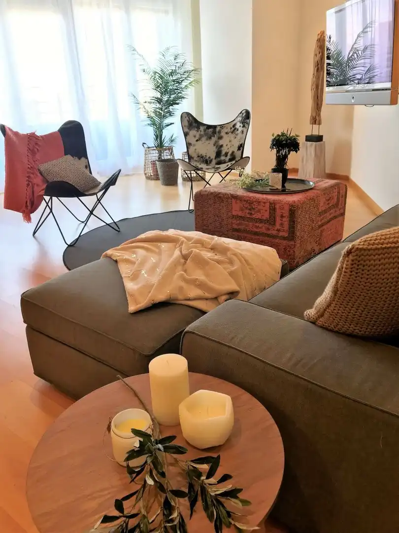 Sala d'estar de Apartament de lloguer en Alicante / Alacant amb Aire condicionat, Calefacció i Parquet