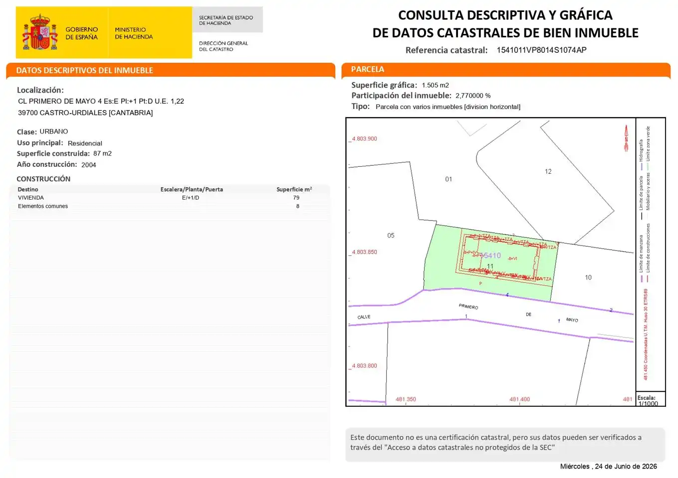 Flat for sale in Castro-Urdiales  with Heating, Terrace and Storage room