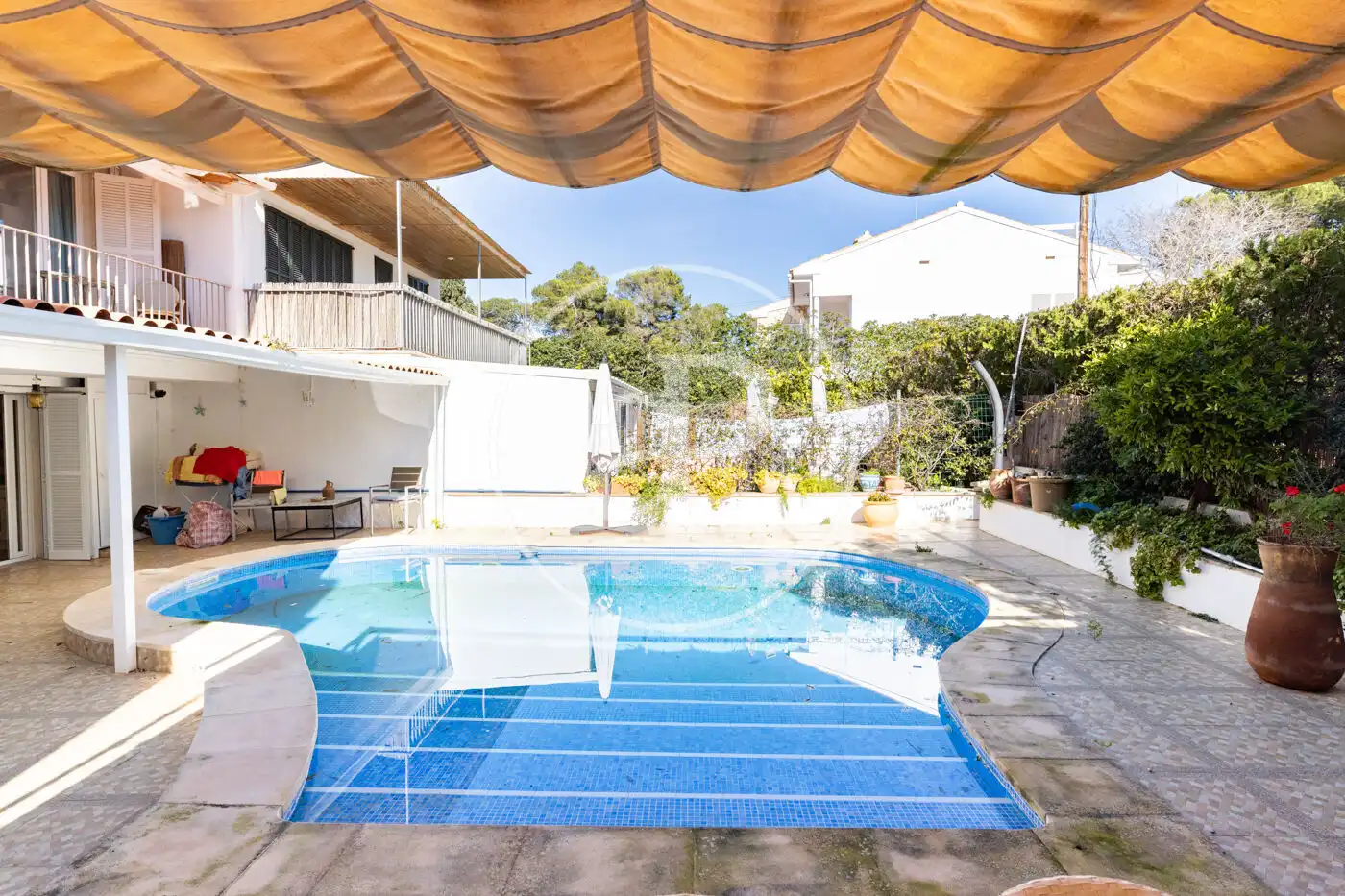Swimming pool of Detached homes for sale in Llucmajor  with Air Conditioner, Private garden and Terrace
