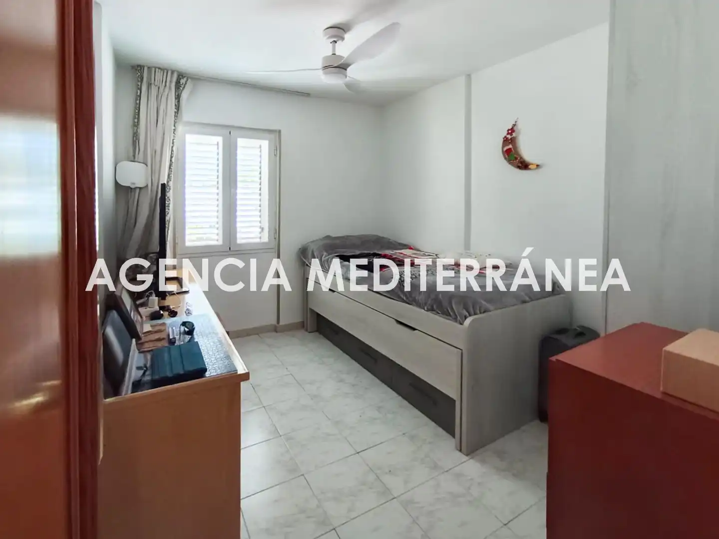 Dormitori de Apartament en venda en Santa Eulària des Riu amb Aire condicionat, Calefacció i Jardí privat
