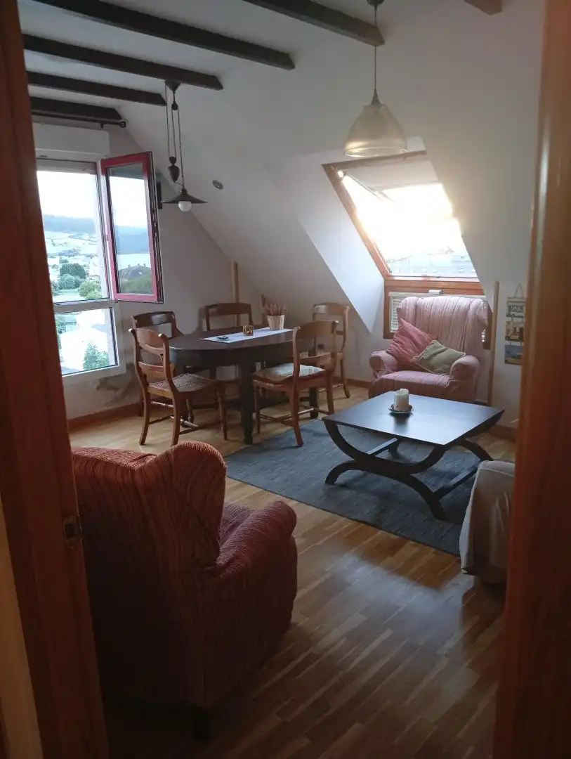 Sala de estar de Piso de alquiler en Ribadeo con Calefacción, Amueblado y Horno