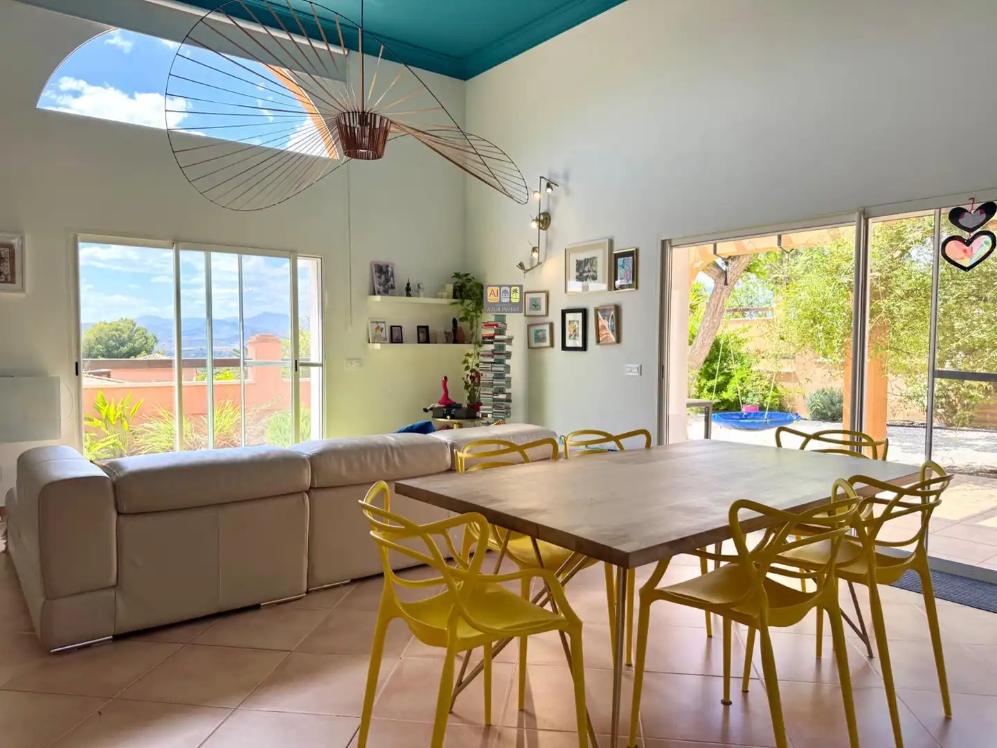 Dining room of Houses for rent in Busot  with Air Conditioner, Private garden and Terrace
