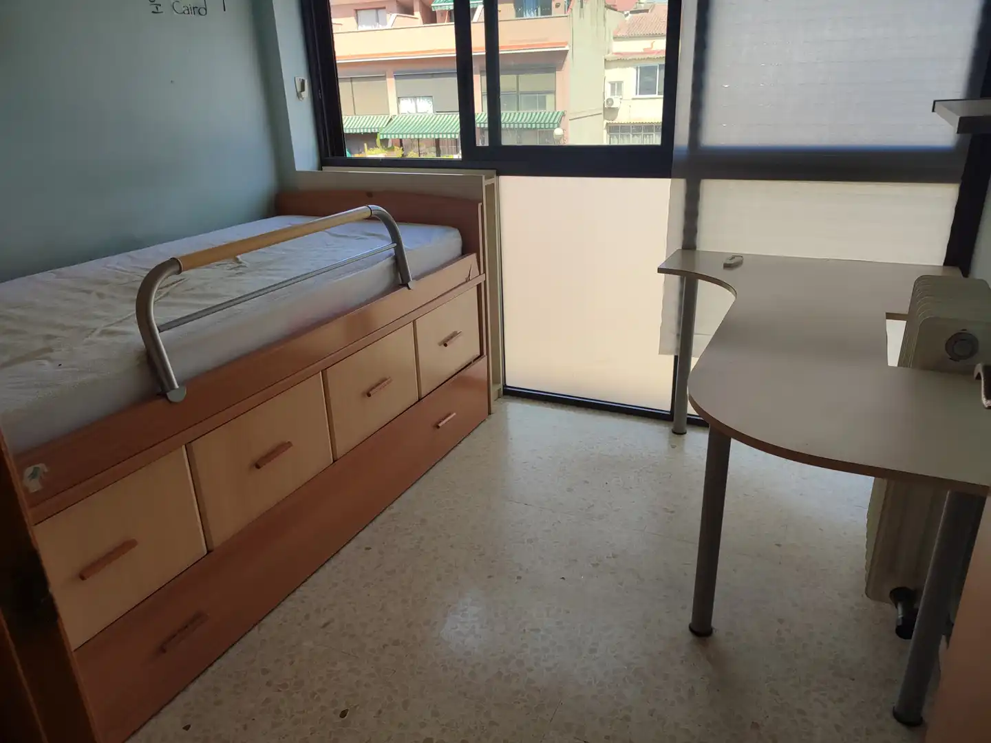 Bedroom of Flat for sale in Sant Adrià de Besòs  with Heating, Terrace and Furnished
