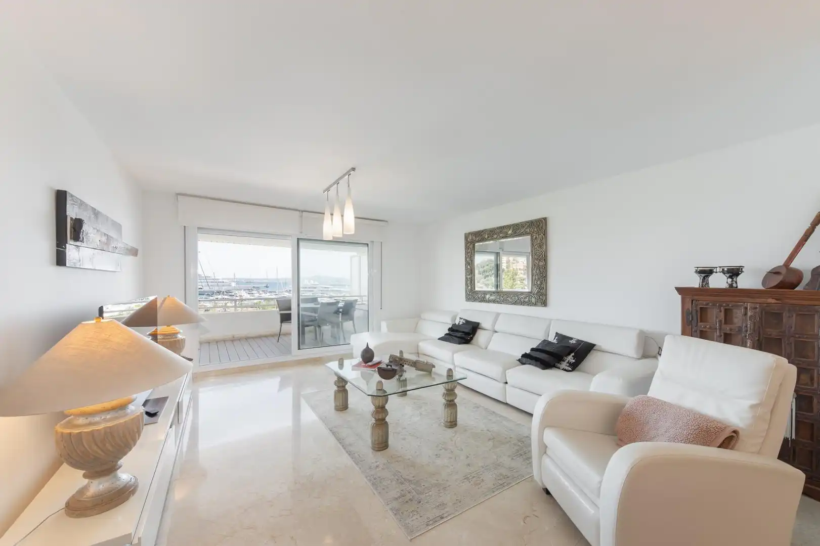 Wohnzimmer von Wohnung zur Miete in  Palma de Mallorca mit Klimaanlage, Heizung und Terrasse