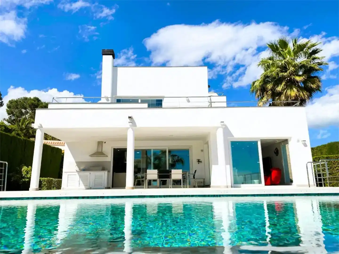 Piscina de Casa o xalet en venda en Moraira amb Aire condicionat, Piscina i Balcó
