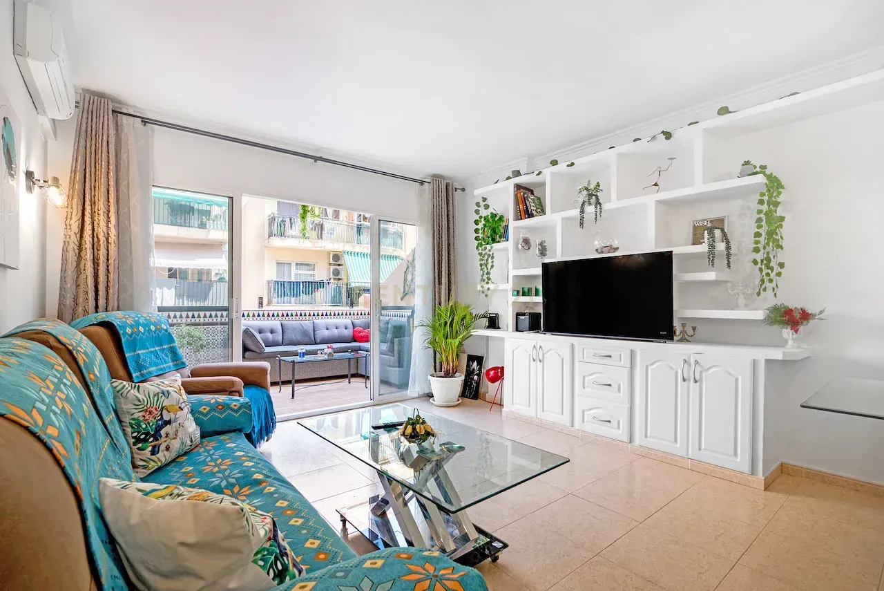 Living room of Apartment to rent in Calpe / Calp  with Air Conditioner