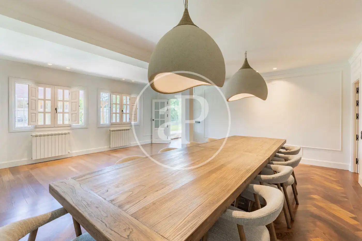 Dining room of Houses for rent in Madrid  with Air Conditioner, Heating and Private garden
