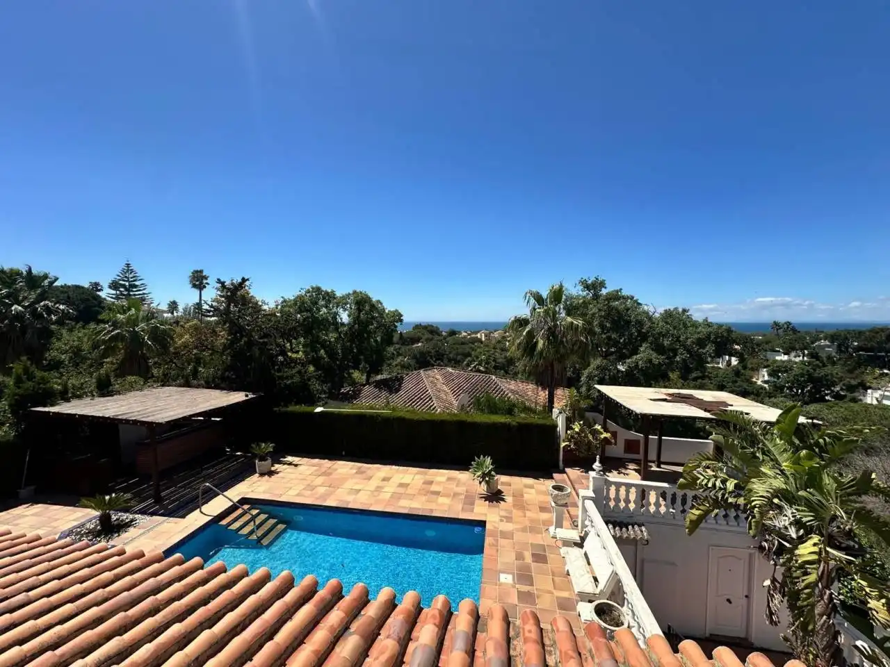 Piscina de Casa o xalet de lloguer en Marbella amb Jardí privat, Terrassa i Piscina