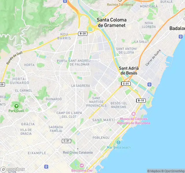 Vista exterior de Pis en venda en Badalona