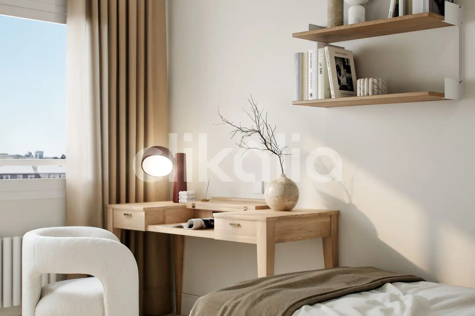 Schlafzimmer von Wohnung zum Verkauf in Madrid mit Klimaanlage, Heizung und Terrasse