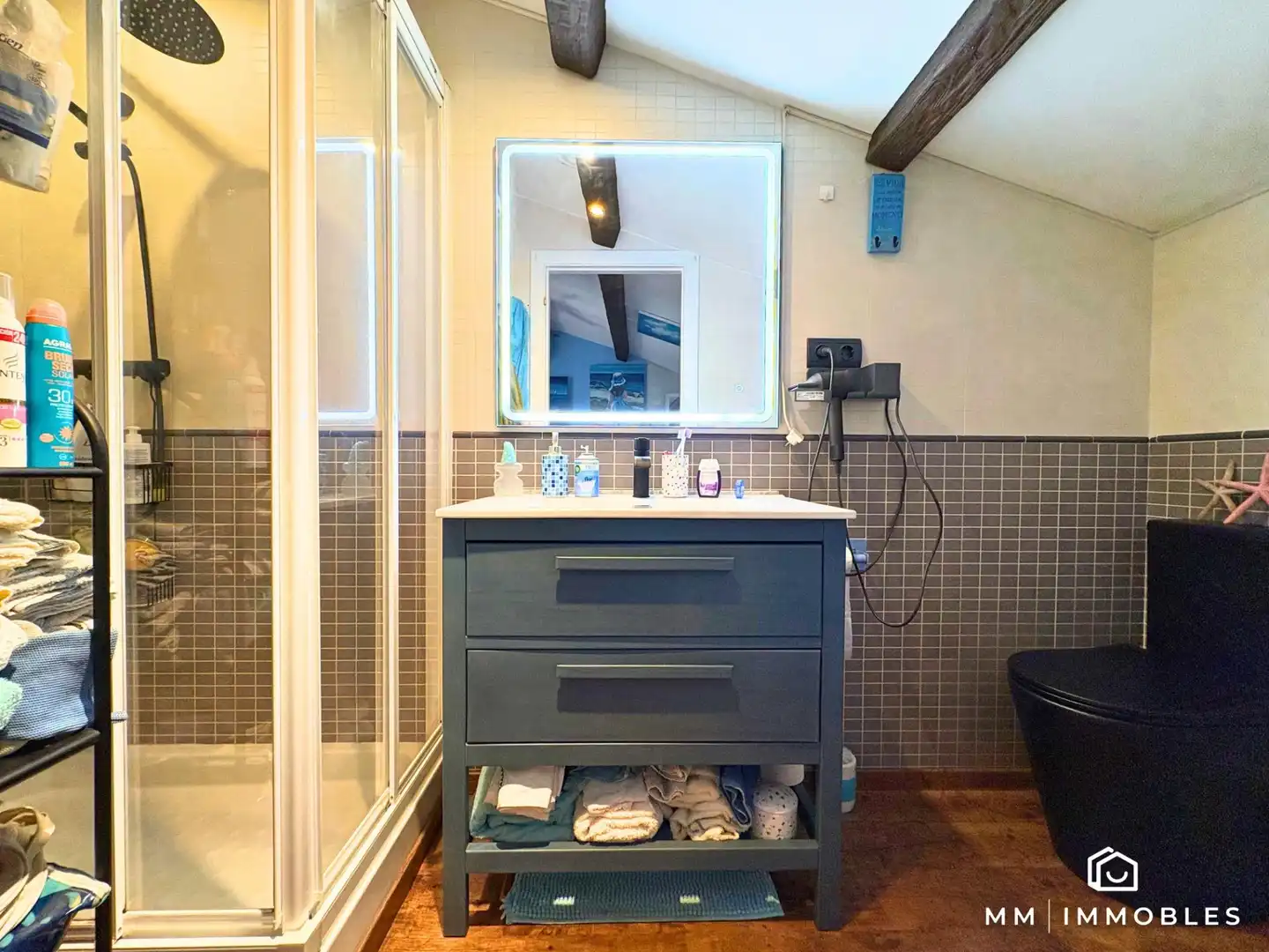 Bathroom of Attic for sale in Les Franqueses del Vallès  with Parquet flooring, Terrace and Balcony