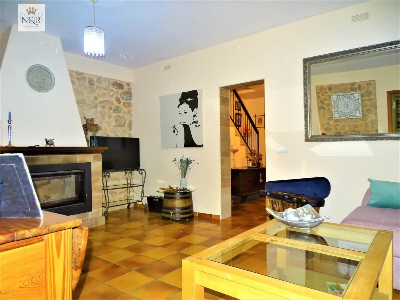 Sala d'estar de Finca rústica en venda en Inca amb Aire condicionat, Calefacció i Jardí privat