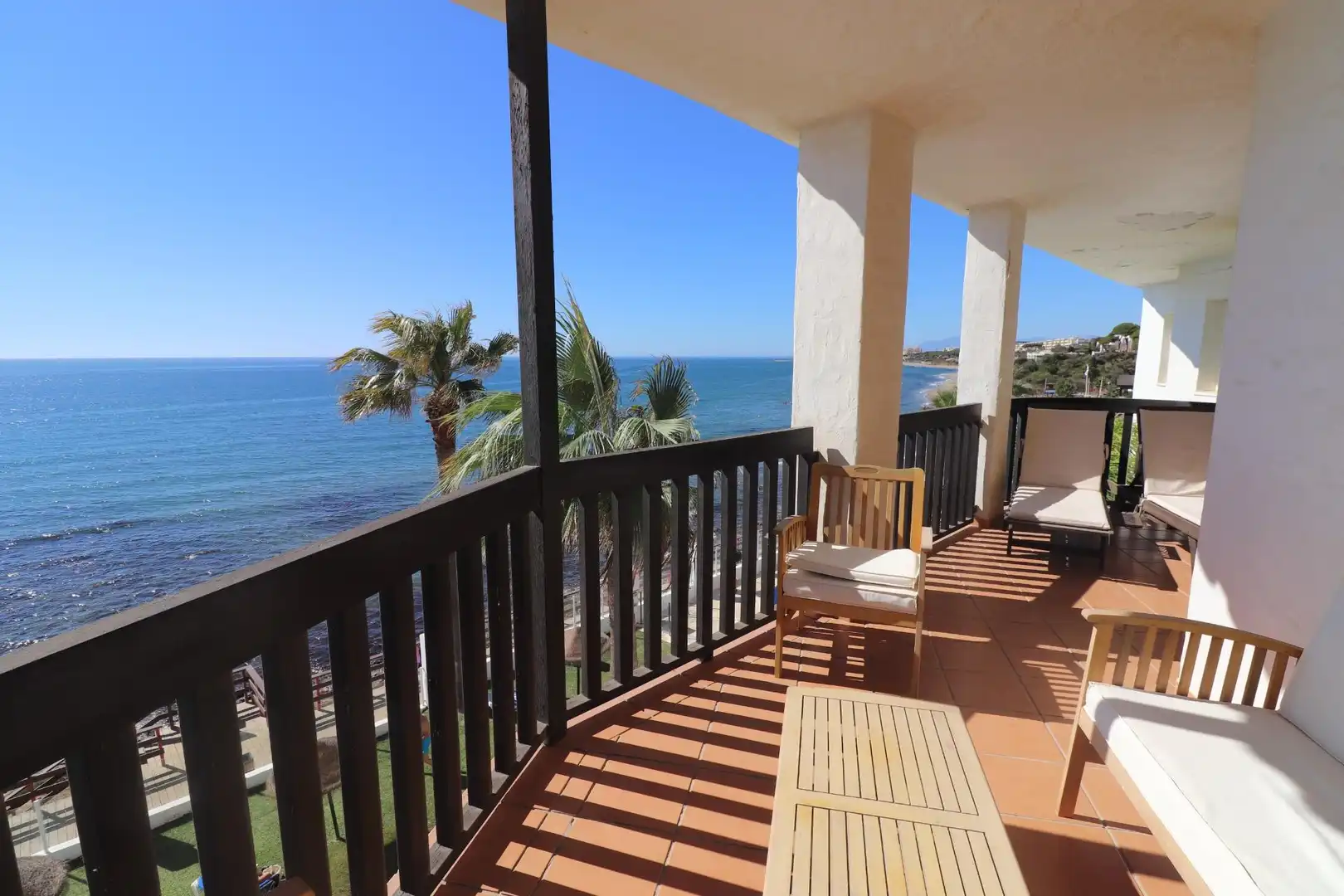 Schlafzimmer von Wohnungen zur Miete in Mijas mit Heizung, Privatgarten und Terrasse